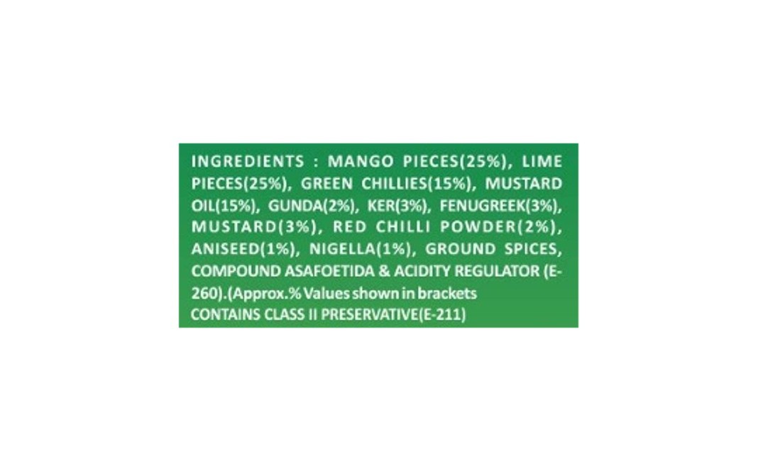 Otoba's Rajasthani Mix Pickle    Plastic Jar  1 kilogram